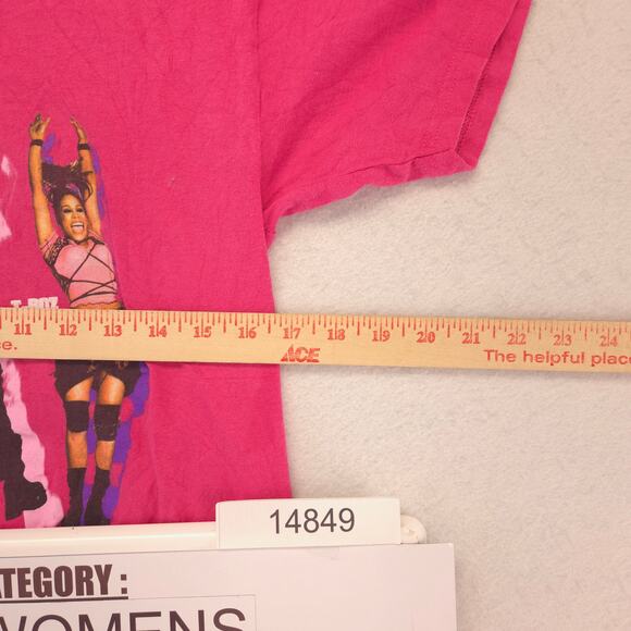 TLC Band Crew Neck Graphic Short Sleeve T Shirt Womens Size Small S Pink - Picture 7 of 9